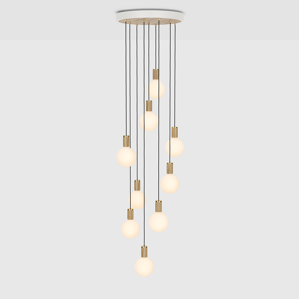 Tala Nine Ceiling Light Oak Sphere IV CP WHT SET NON OP 01_1 Still
