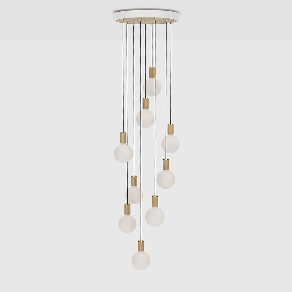 Tala Nine Ceiling Light Oak Sphere IV CP WHT SET NON OP 01_2 Still