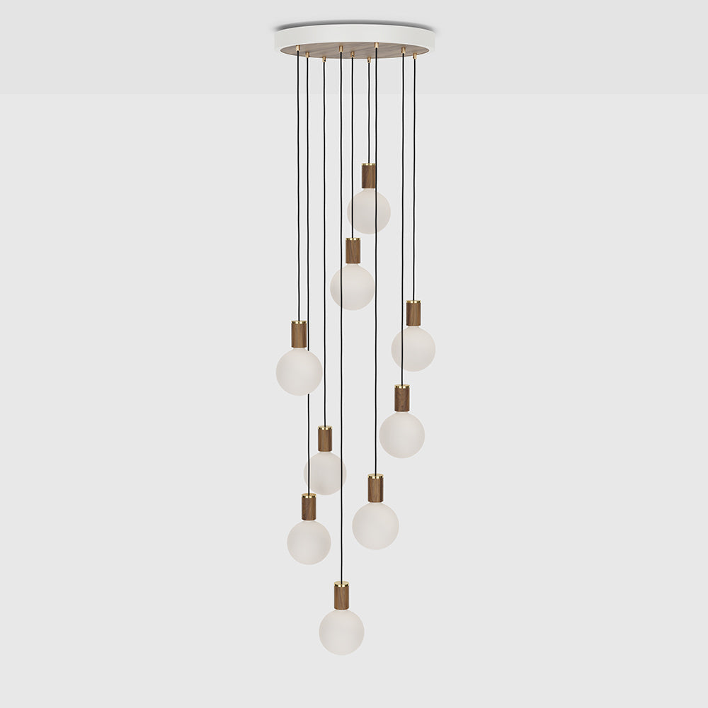 Tala Nine Ceiling Light Walnut Sphere IV CP WHT SET NON WP 01_2 Still