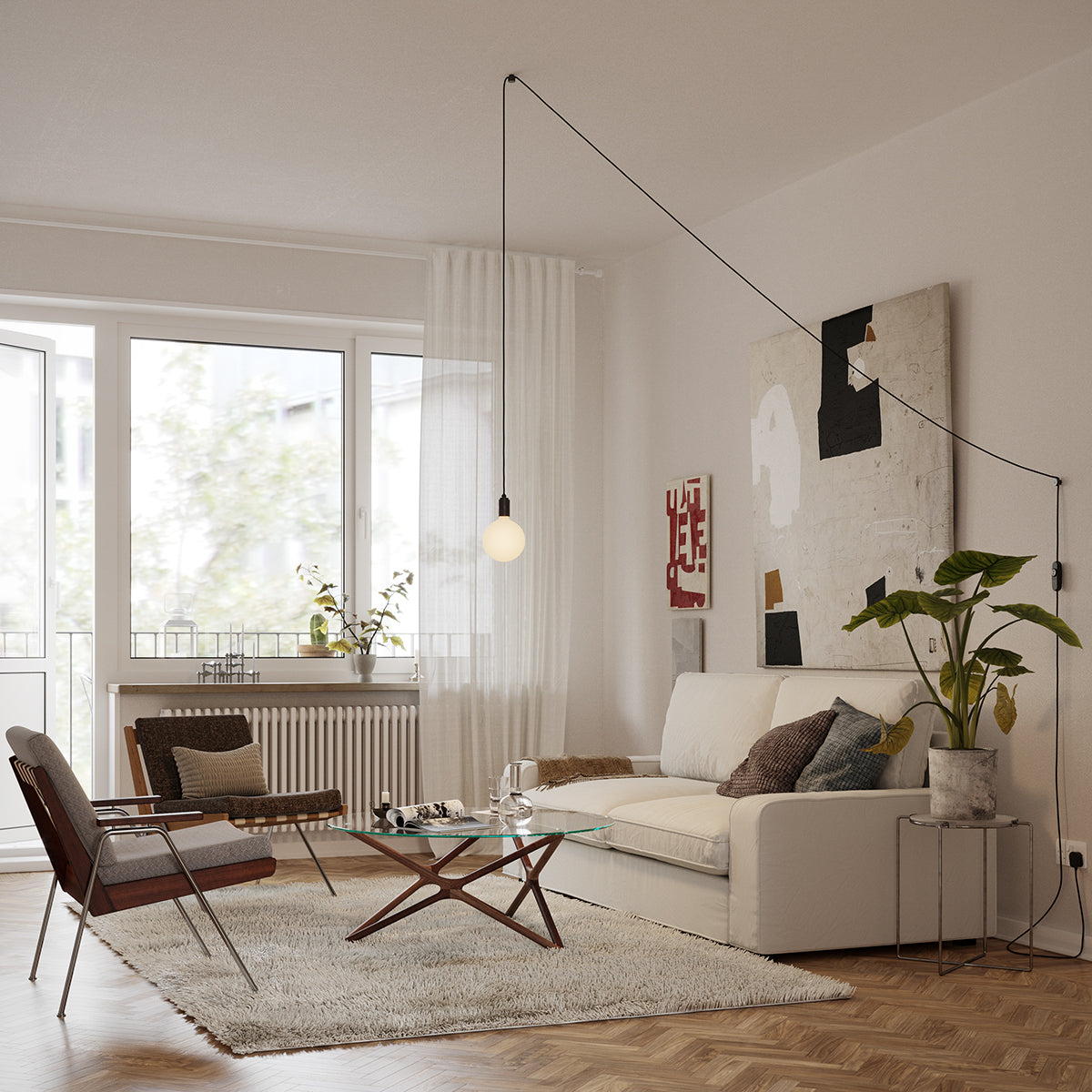 Tala Plug in Pendant Graphite Sphere IV lifestyle 2