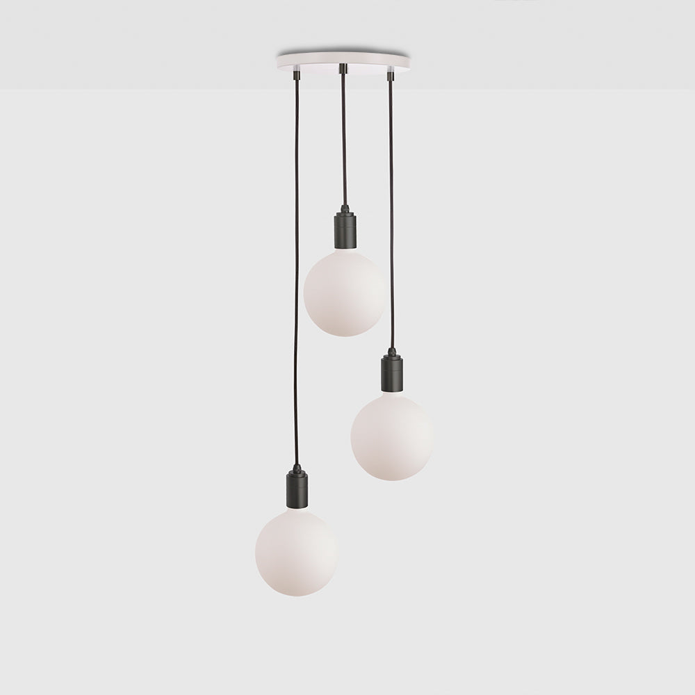Tala Triple Ceiling Light White Graphite Sphere IV  Still 5