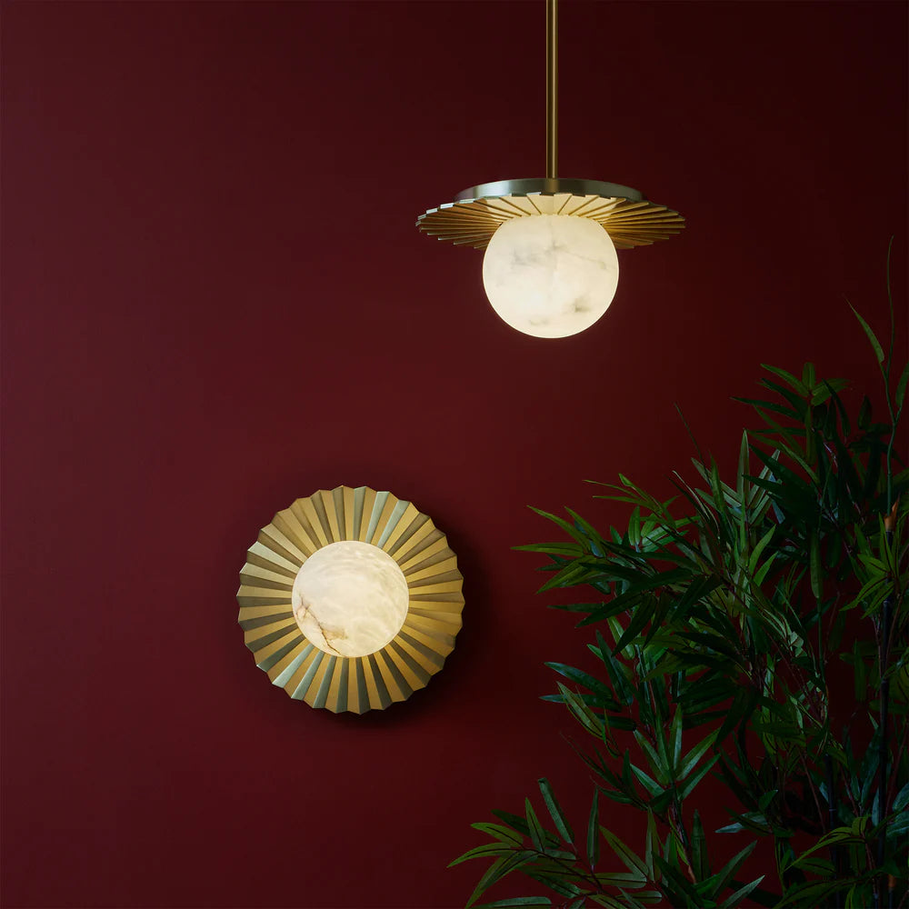 Vistal Alabaster Wall Light Medium