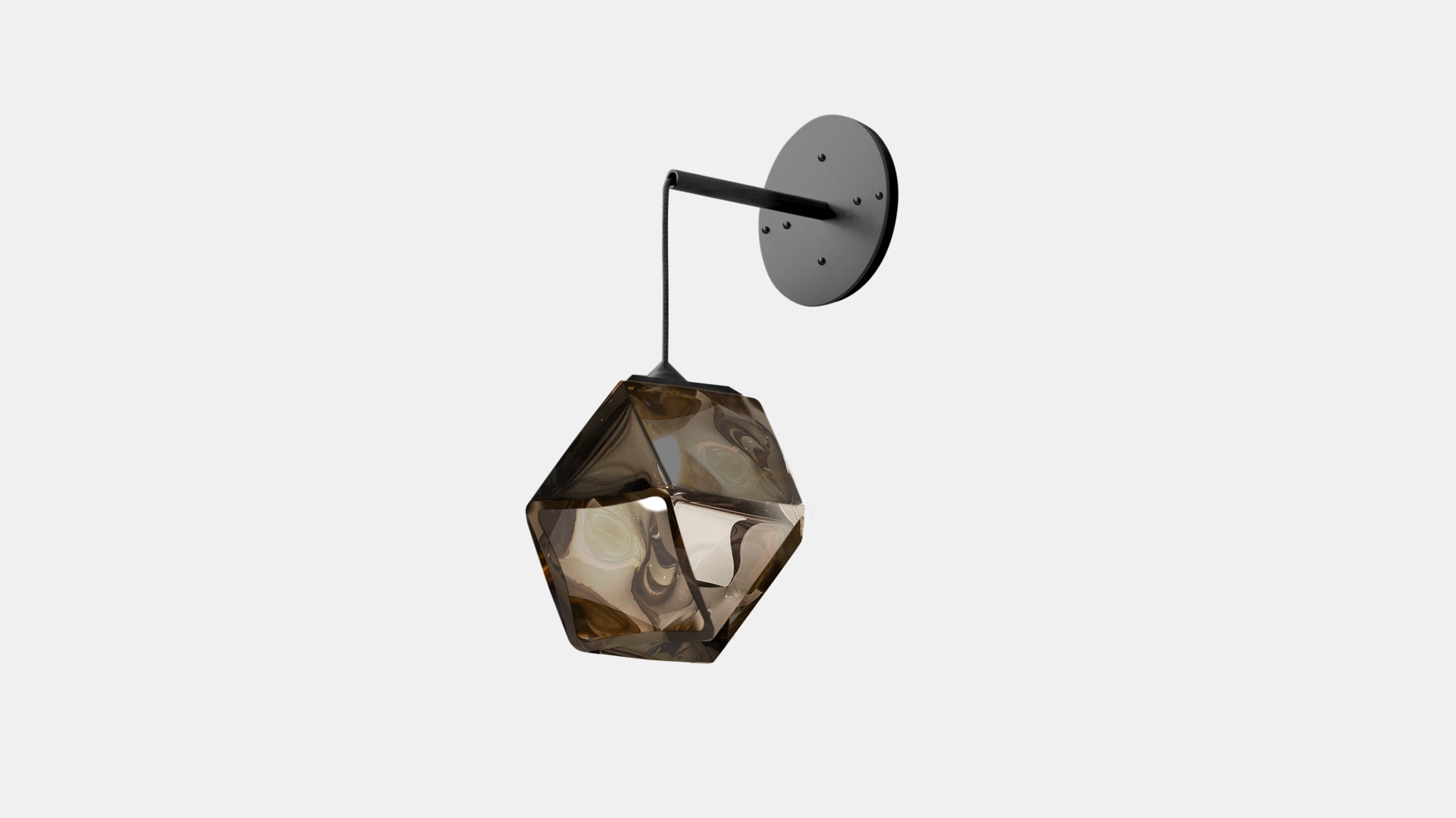 WELLES HANGING Sconce Black   Smoked
