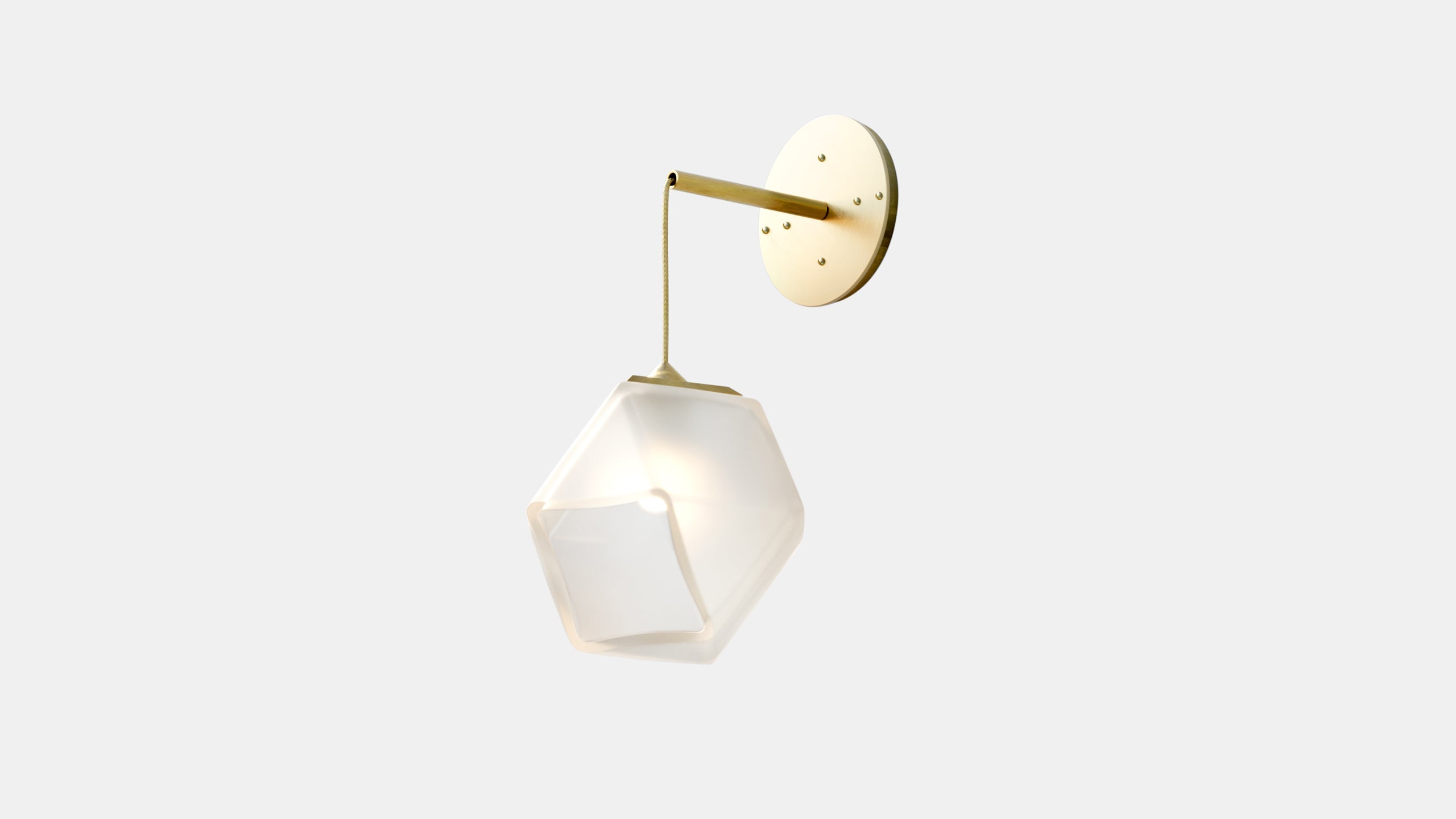 WELLES HANGING Sconce Brass   Alabaster