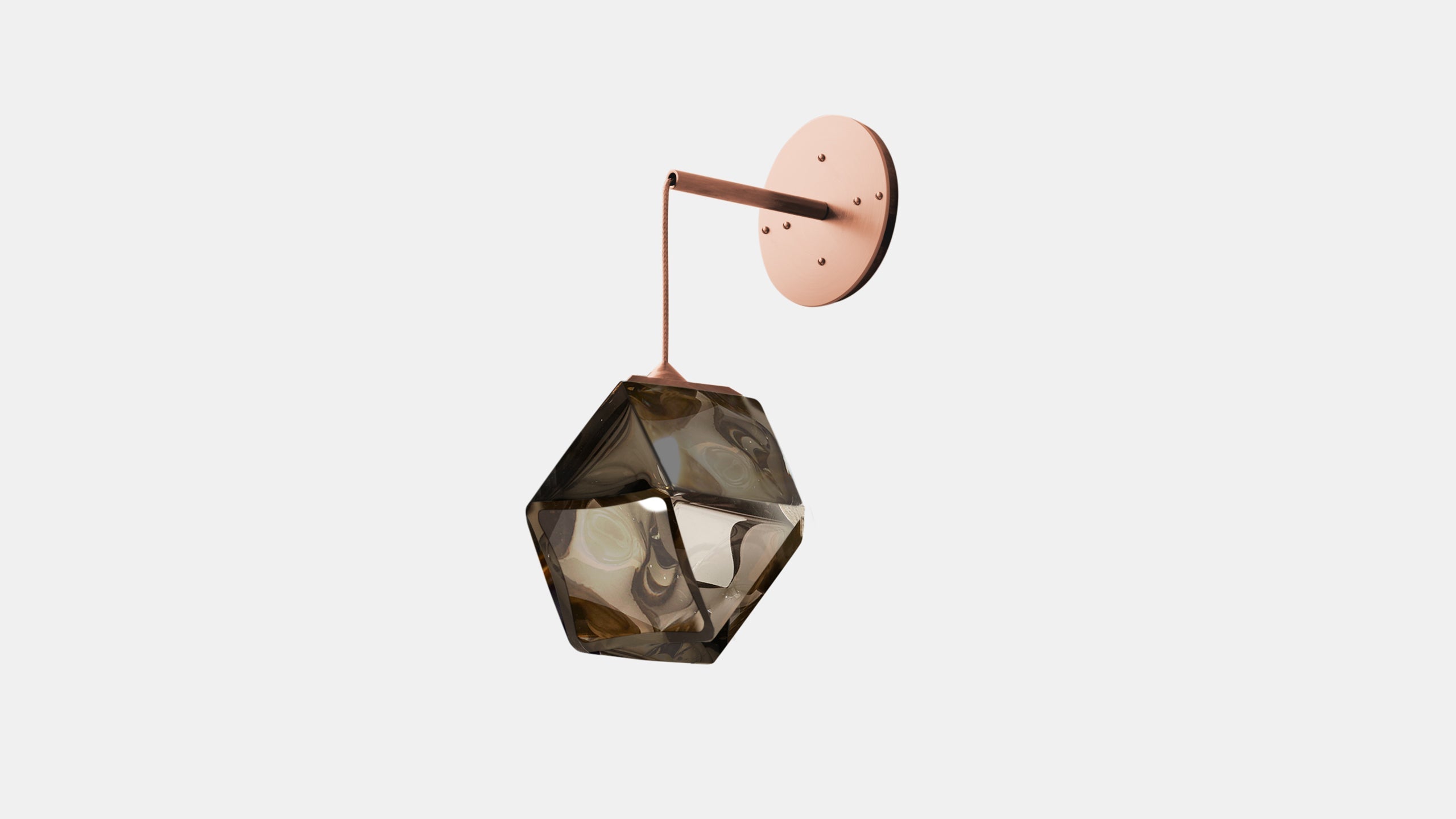 WELLES HANGING Sconce Copper   Smoked