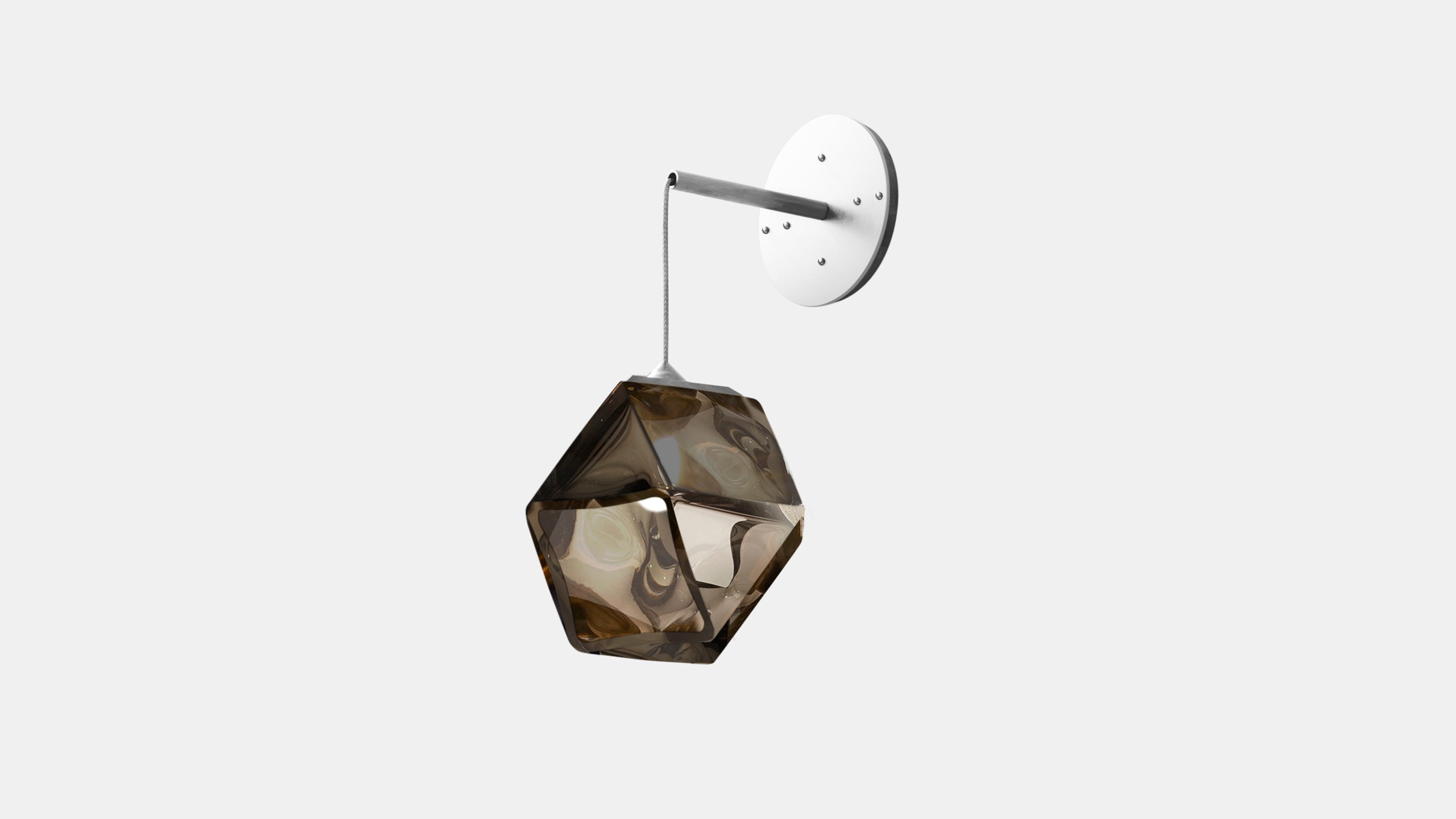 WELLES HANGING Sconce Nickel   Smoked