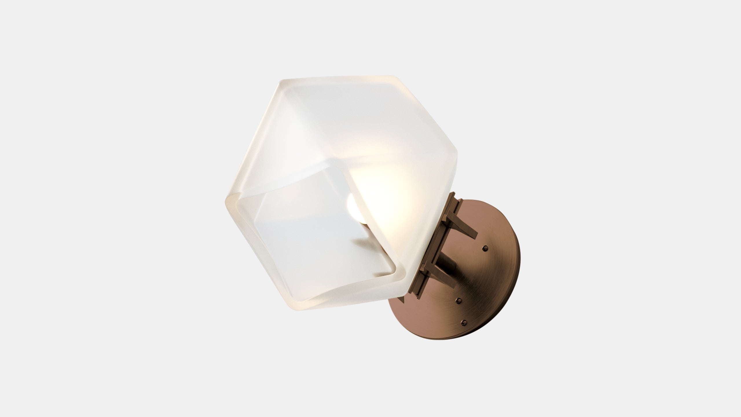 WELLES SINGLE SCONCE Bronze   Alabaster