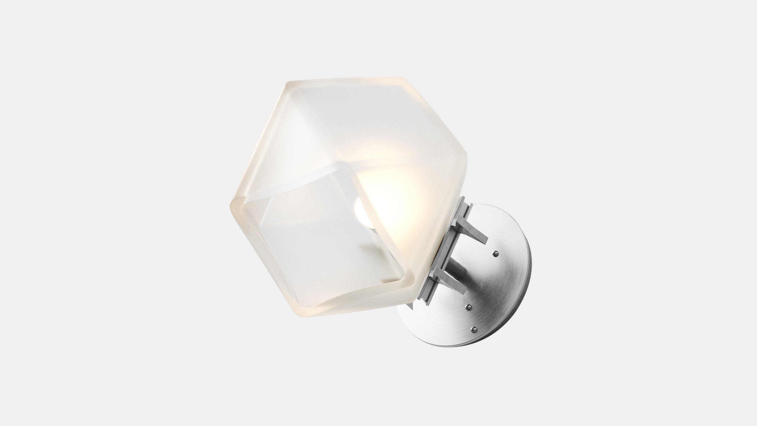 WELLES SINGLE SCONCE Nickel   Alabaster