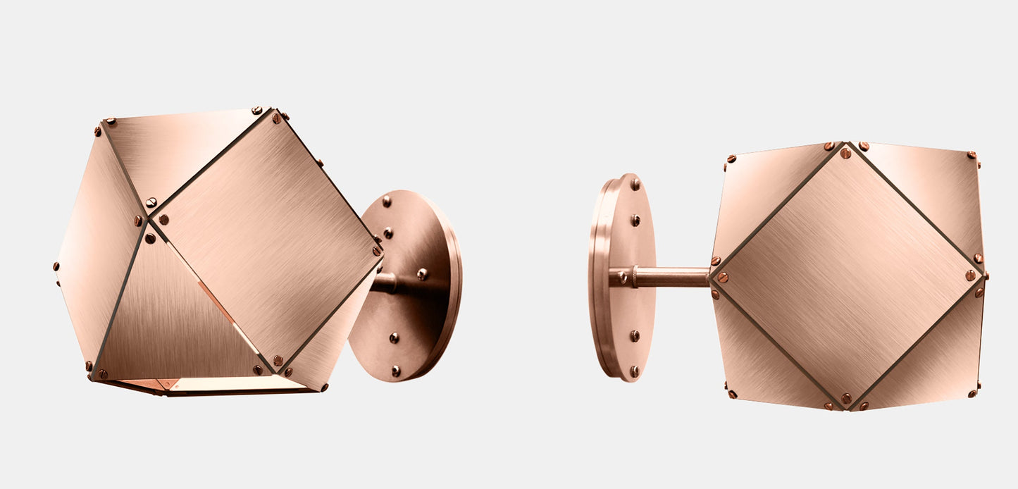 WELLES Wall Sconce Single Copper Copper v2