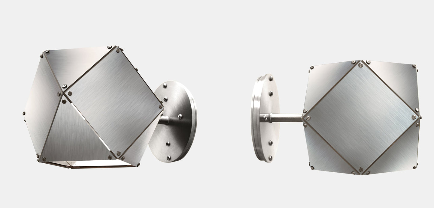 WELLES Wall Sconce Single Nickel Nickel v2