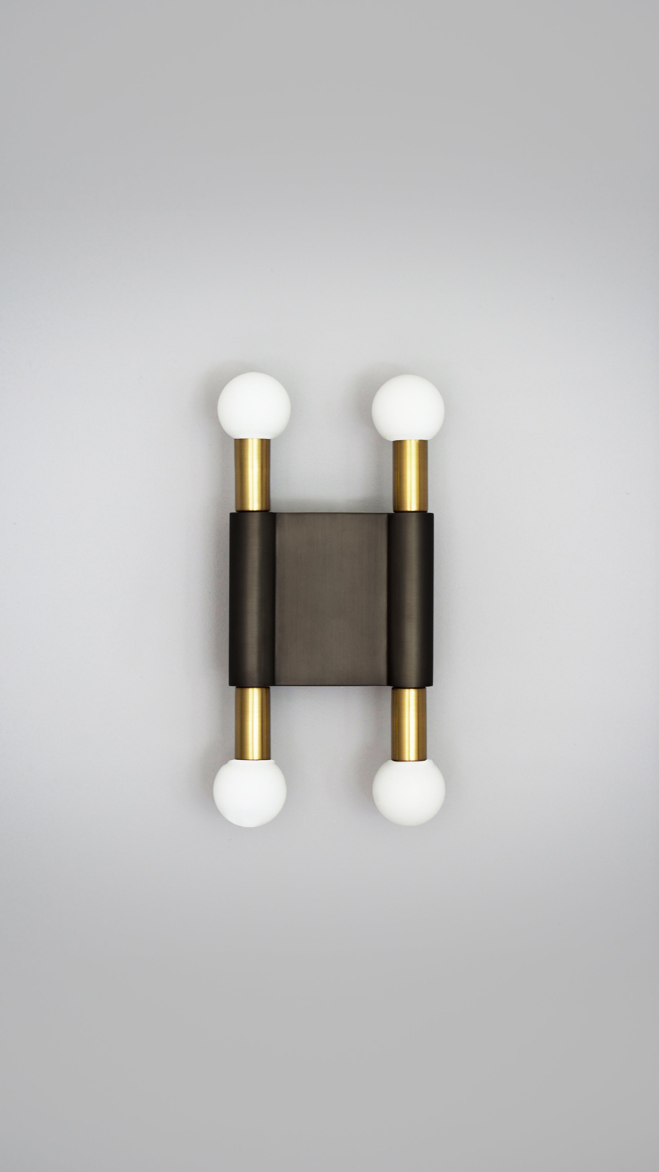 Pole And Circle II Wall Light, front view.
