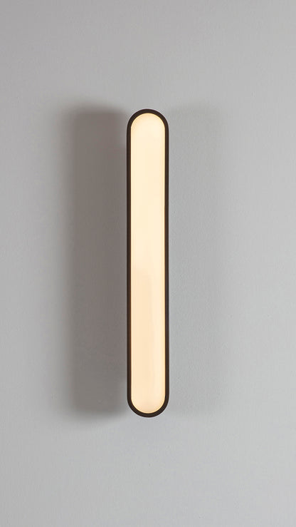 Capsule Wall Light dark bronze, front view on.