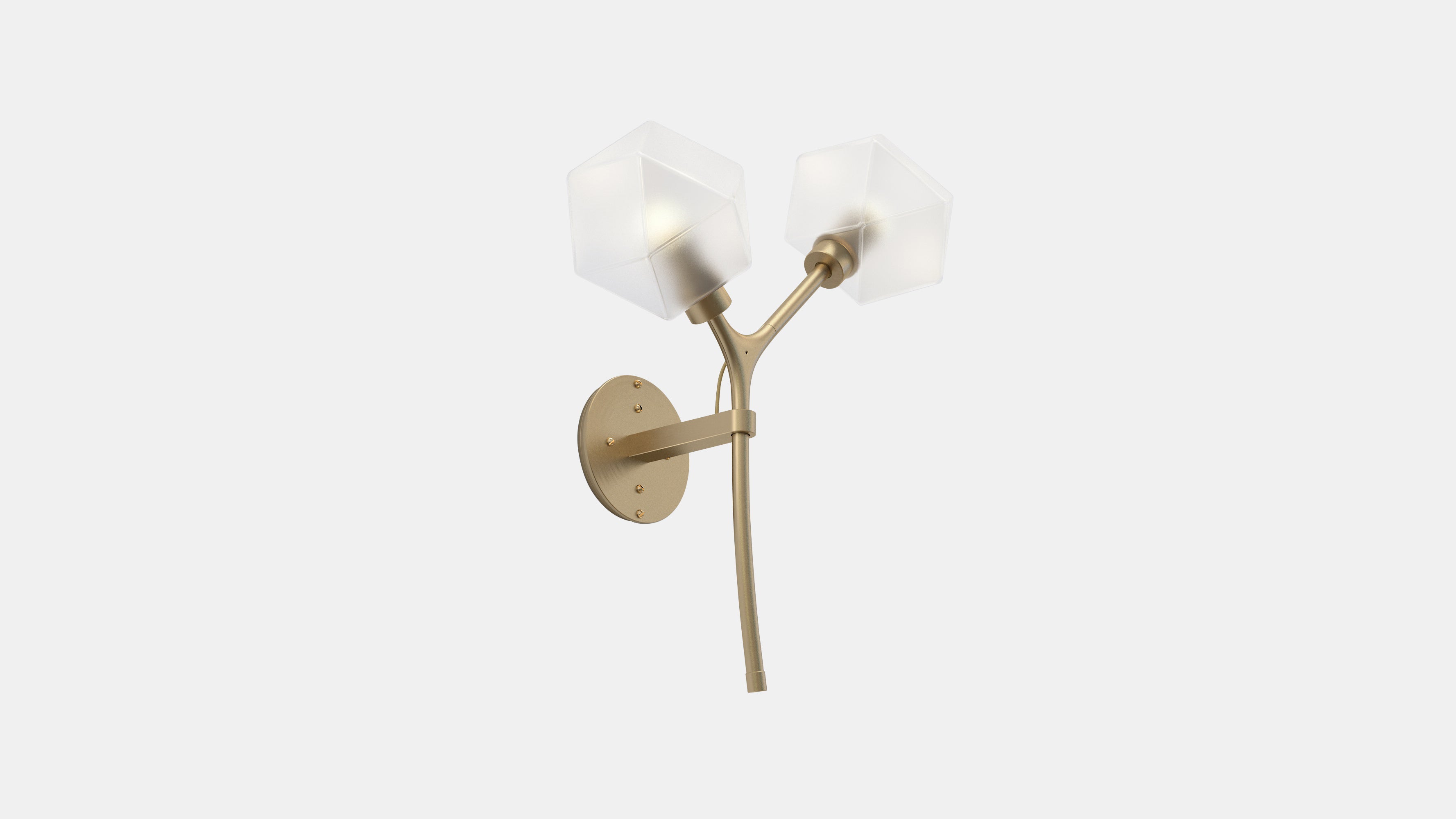 Welles Double Sconce MG Brass