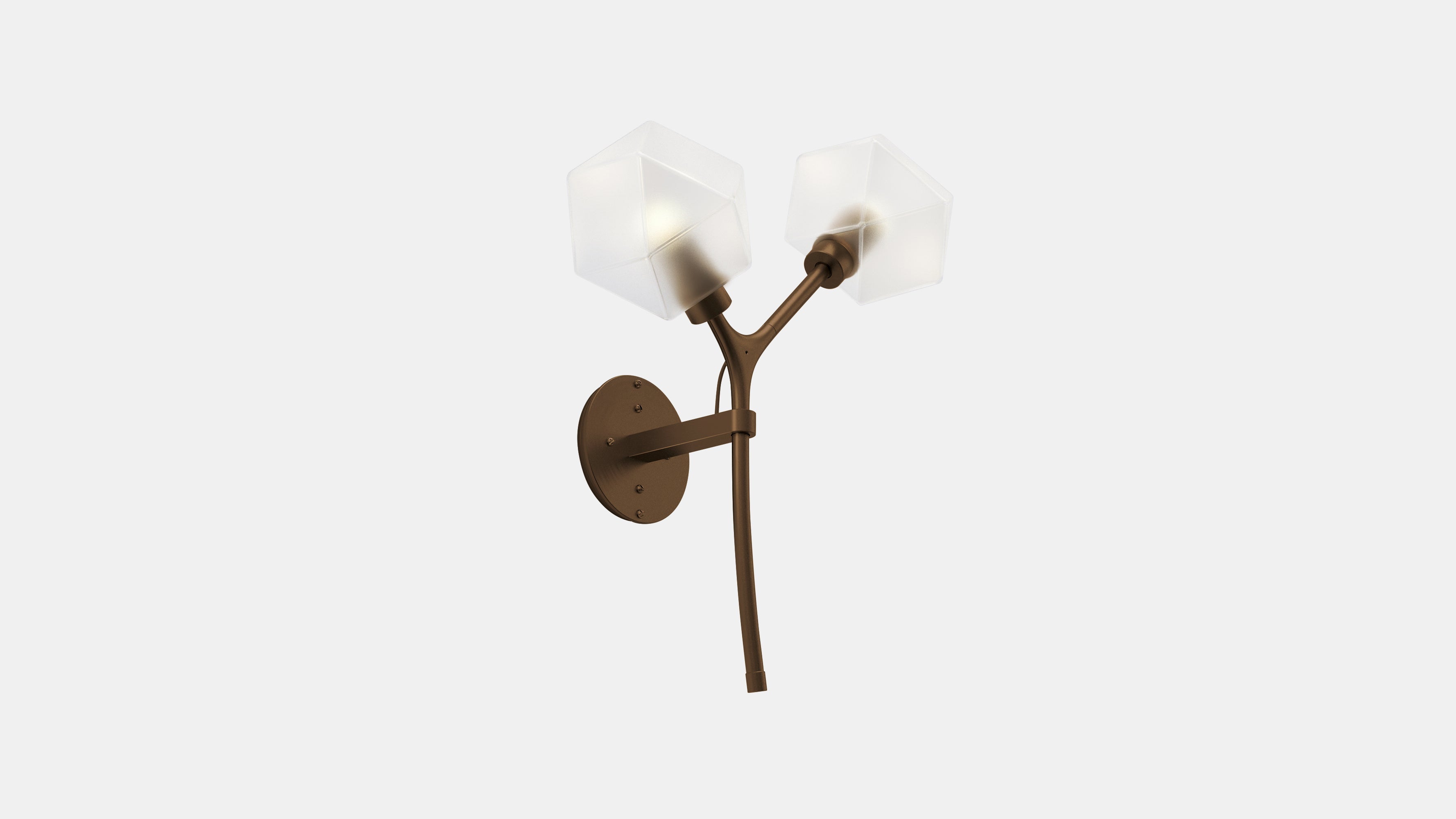 Welles Double Sconce MG Bronze
