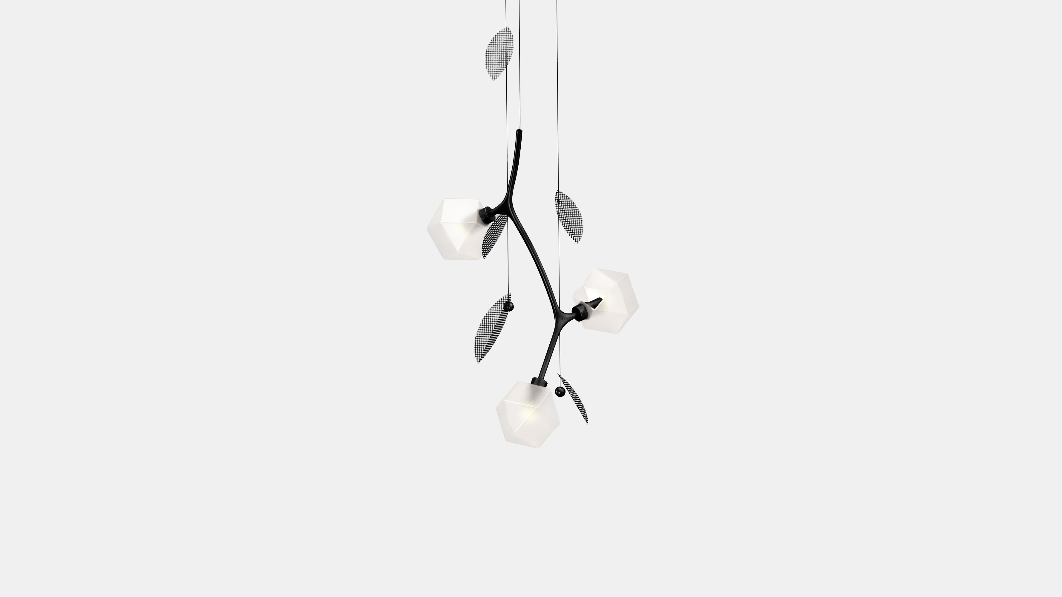 Welles Small Pendant MG Blackend Steel