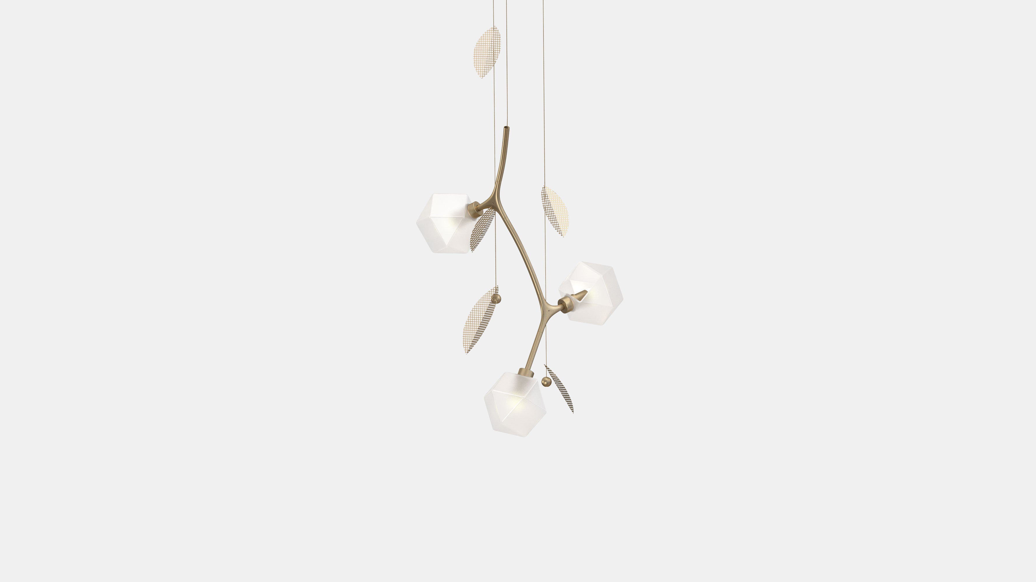 Welles Small Pendant MG Brass