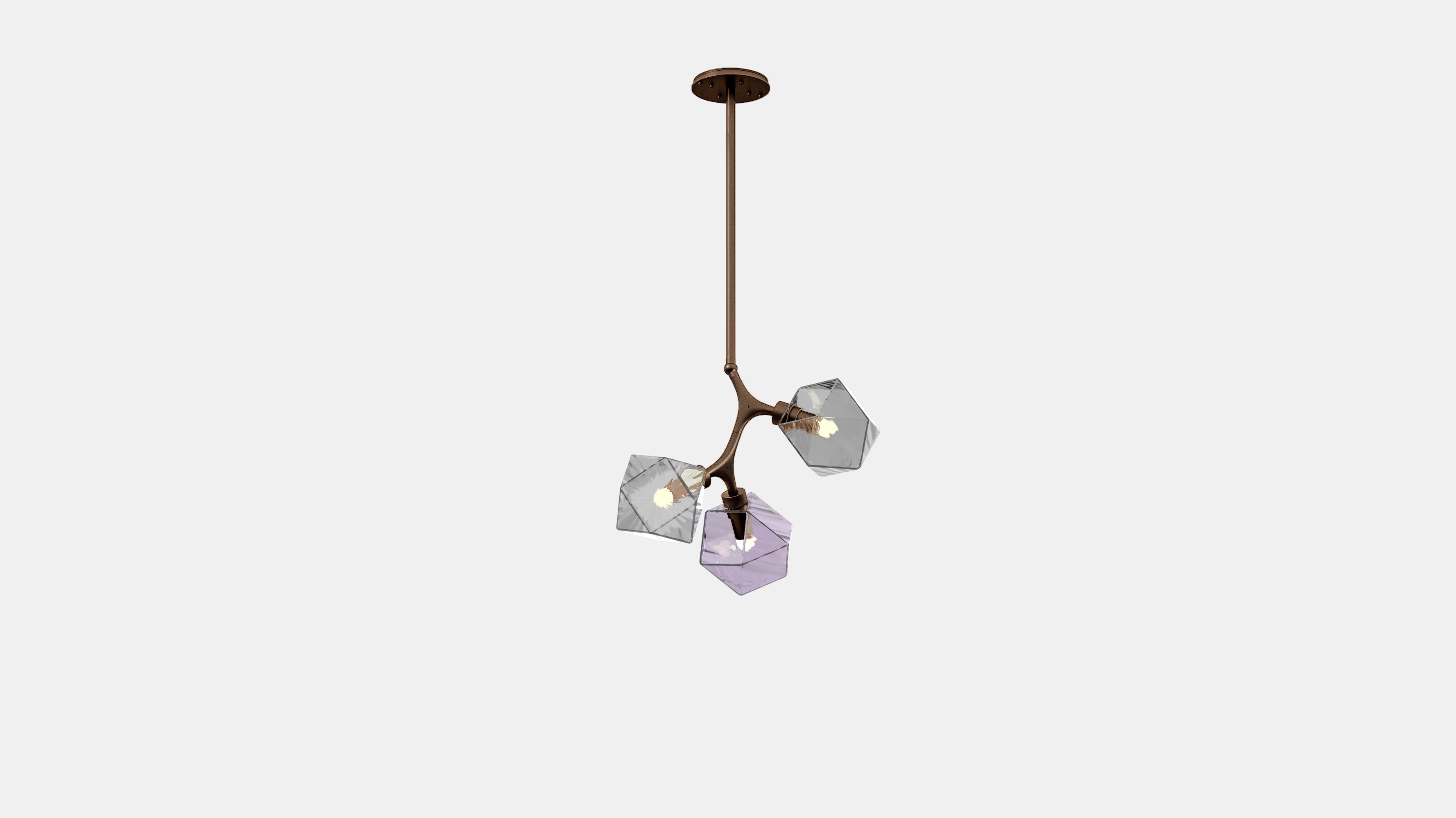 Welles Triple Pendant DR Bronze