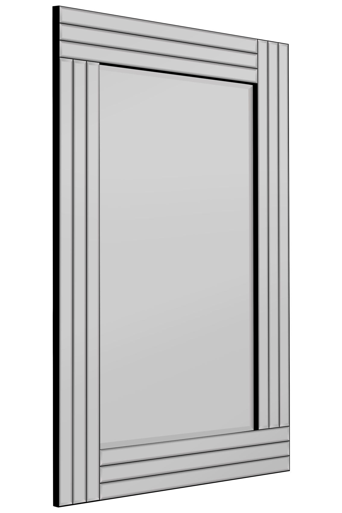 Oakley Triple Edge Bevelled Mirror - 90 x 60 CM All-Glass Design-5