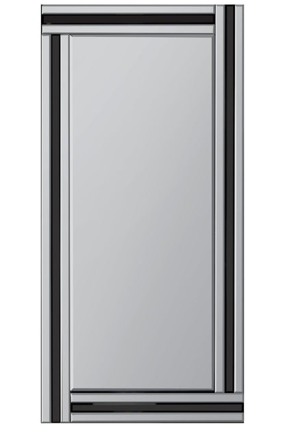 Sleek Black Frameless Full Length Mirror - 174 x 85 CM-5