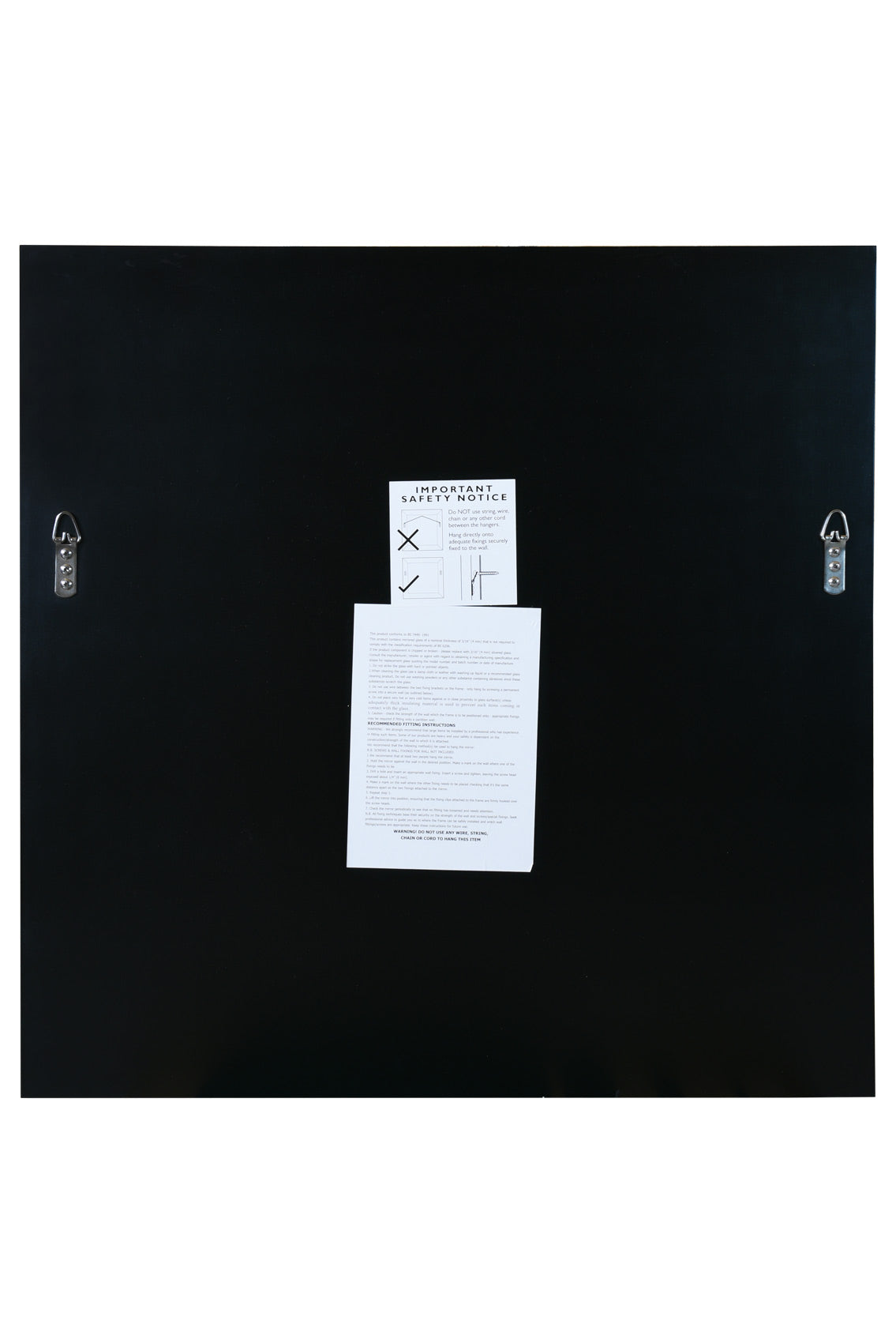 The Contemporary - Sleek Bevelled Square Wall Mirror 27" X 27" (70x70CM)-6