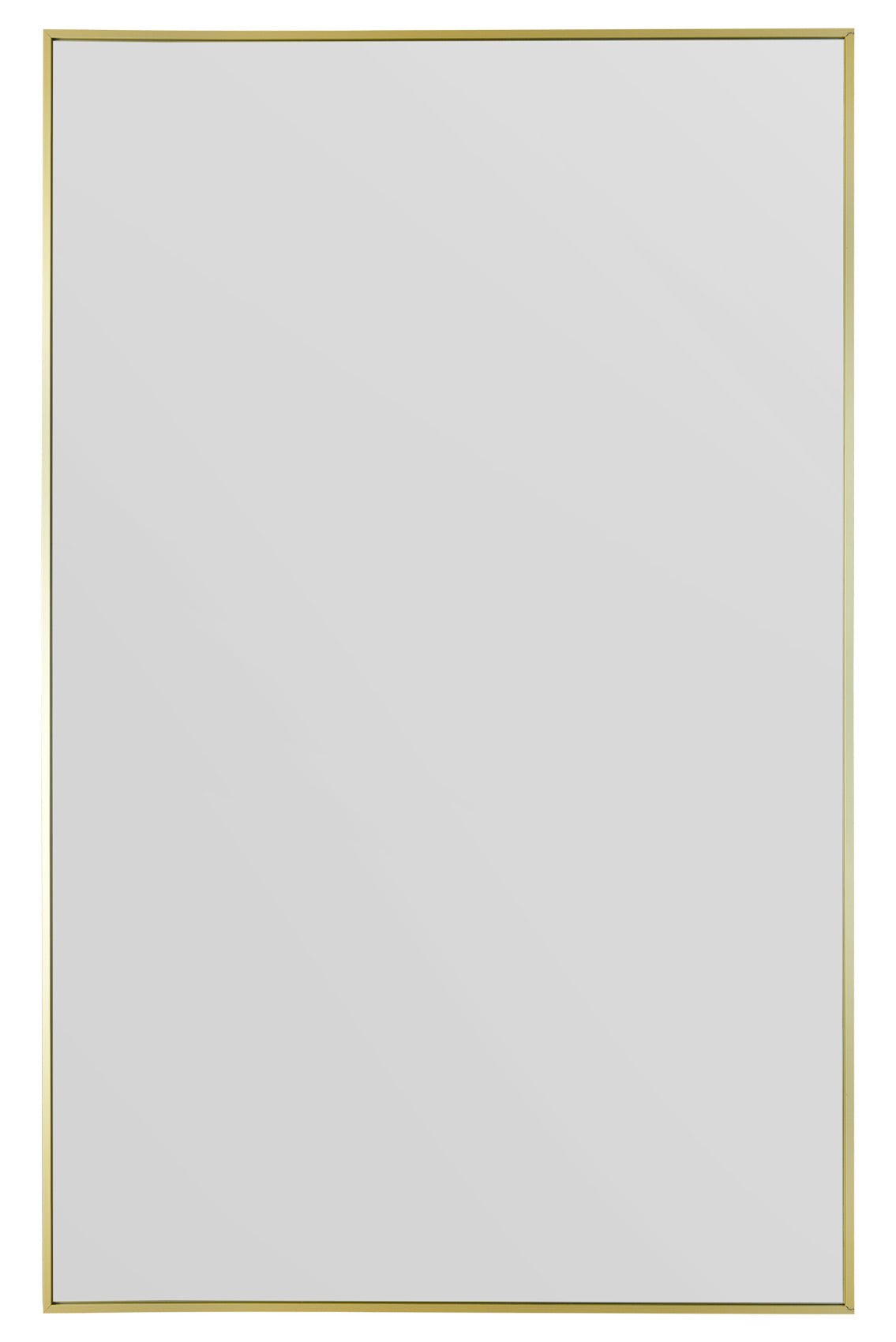 The Luxe - Gold Trimmed Leaning Wall Mirror 68" X 43" (174CM X 110CM)-2