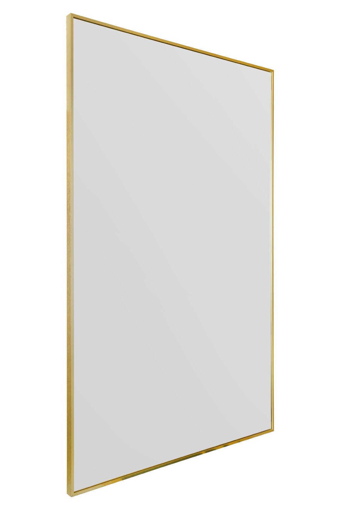 The Luxe - Gold Trimmed Leaning Wall Mirror 68" X 43" (174CM X 110CM)-3