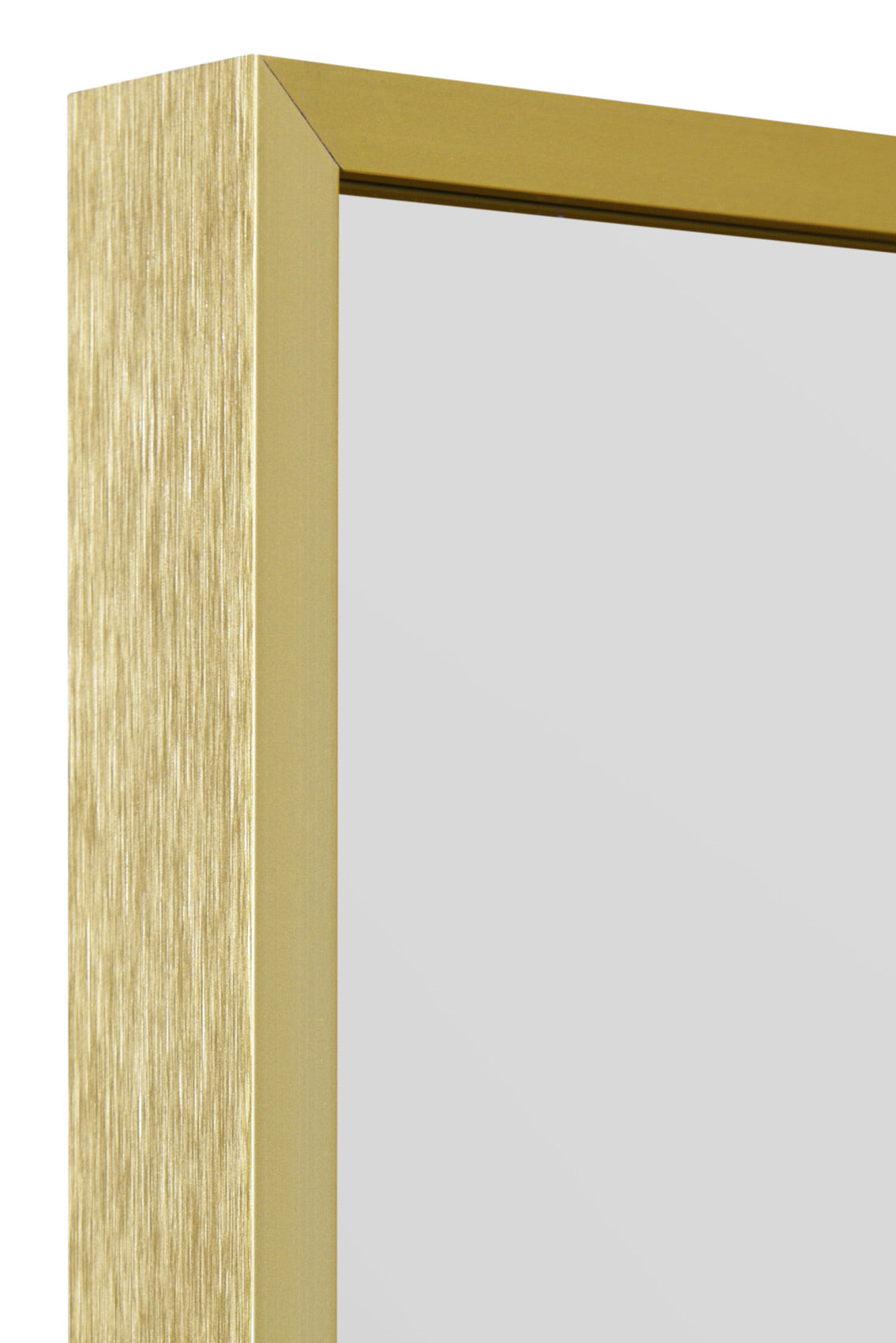 The Luxe - Gold Trimmed Leaning Wall Mirror 68" X 43" (174CM X 110CM)-6
