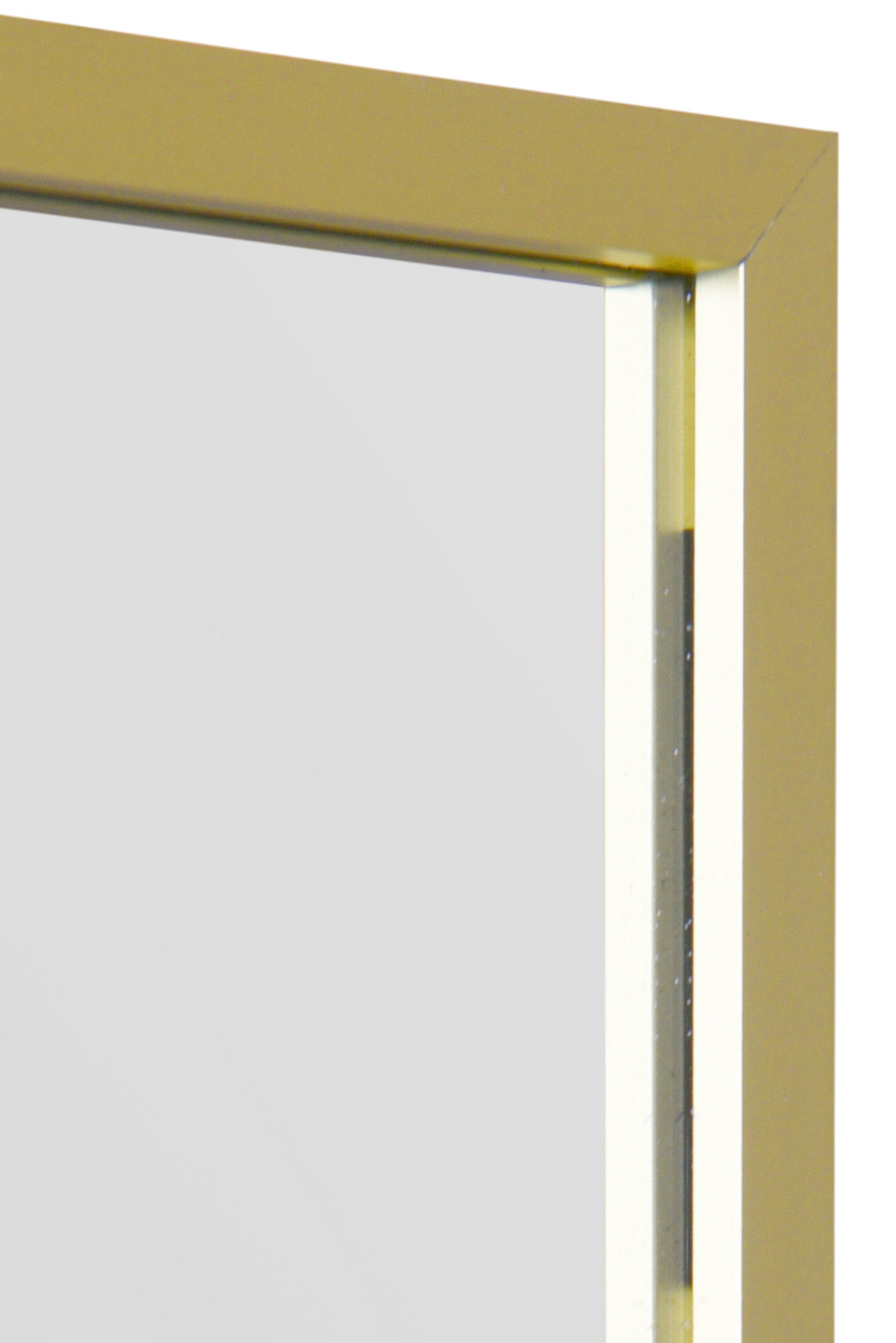 The Luxe - Gold Trimmed Leaning Wall Mirror 68" X 43" (174CM X 110CM)-7