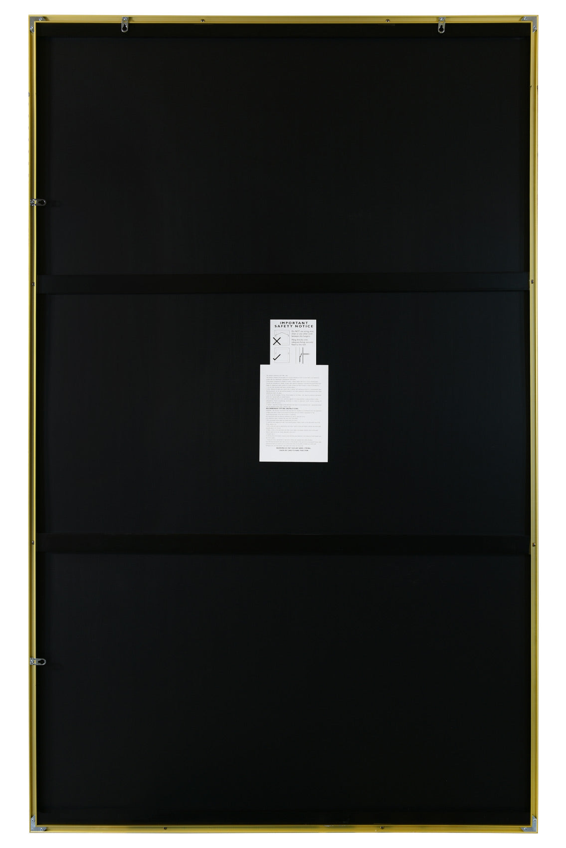 The Luxe - Gold Trimmed Leaning Wall Mirror 68" X 43" (174CM X 110CM)-8