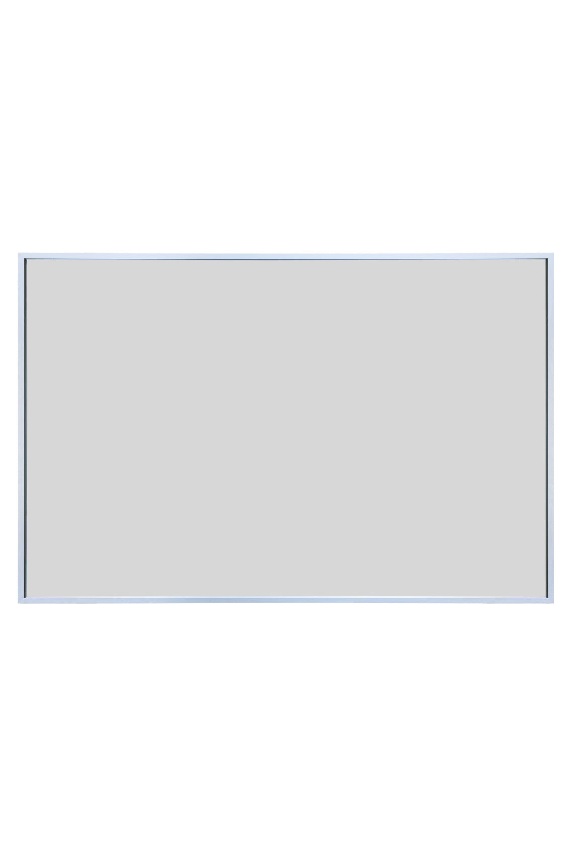 Artus Silver Framed Wall Mirror - 35" x 24" (90CM x 60CM)-4