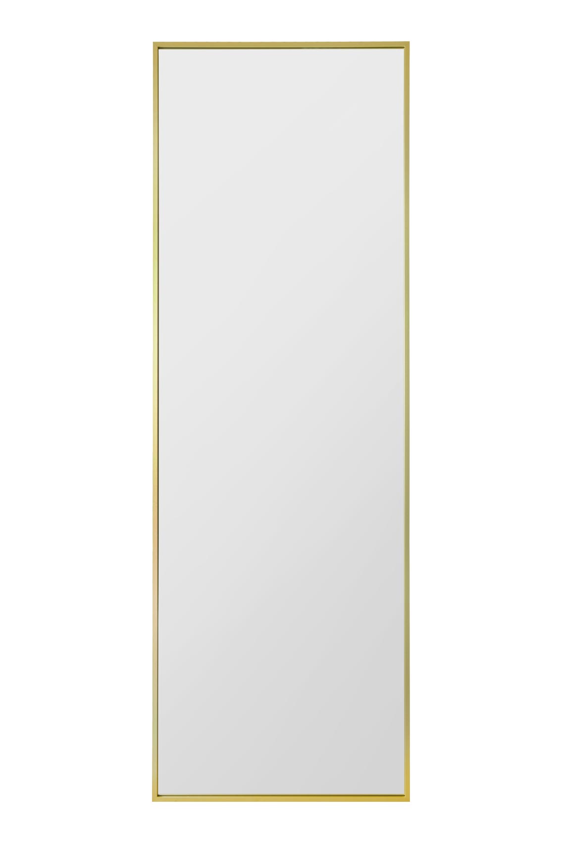 The Artus - 67" X 23" (170CM X 58CM) Gold Trimmed Aluminium Wall Mirror-1