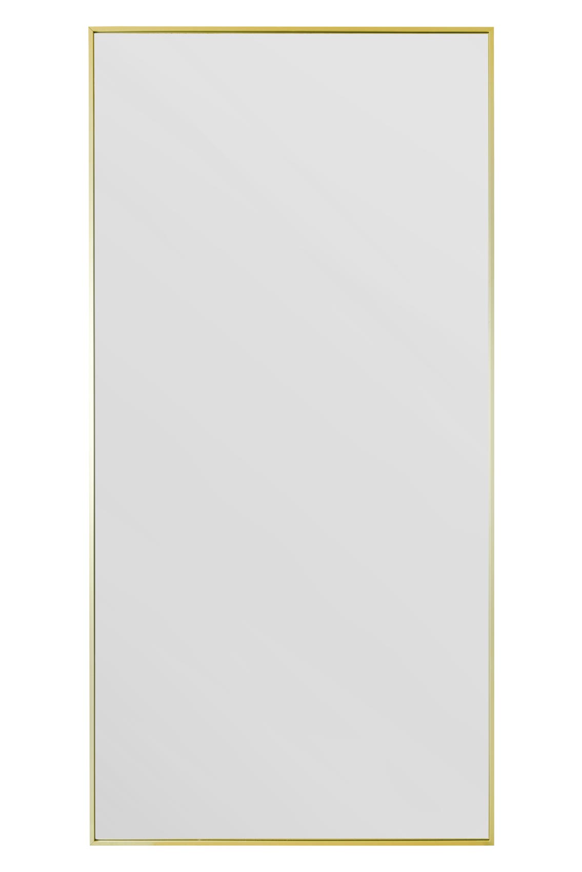 The Artus - 79" X 39" (200CM X 100CM) Elegant Gold Trimmed Wall Mirror-2