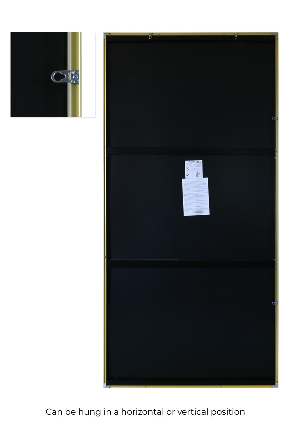 The Artus - 79" X 39" (200CM X 100CM) Elegant Gold Trimmed Wall Mirror-3
