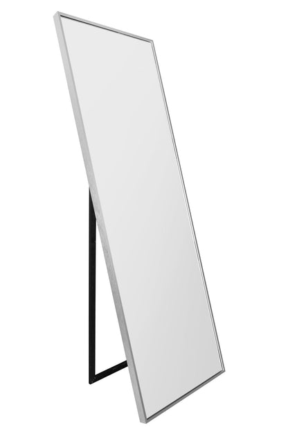 Artus Cheval Mirror with Silver Aluminium Frame - 67" x 23" (170CM x 58CM)-3