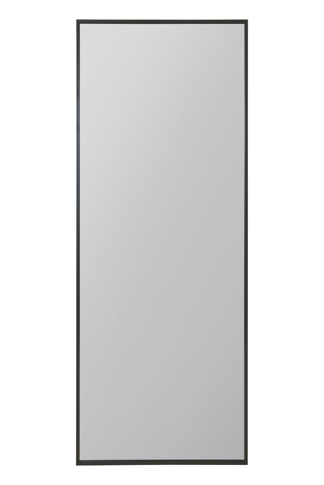 The Artus - Sleek Black Aluminium Framed Wall Mirror 4ft11 x 2ft (150CM x 60CM)-2