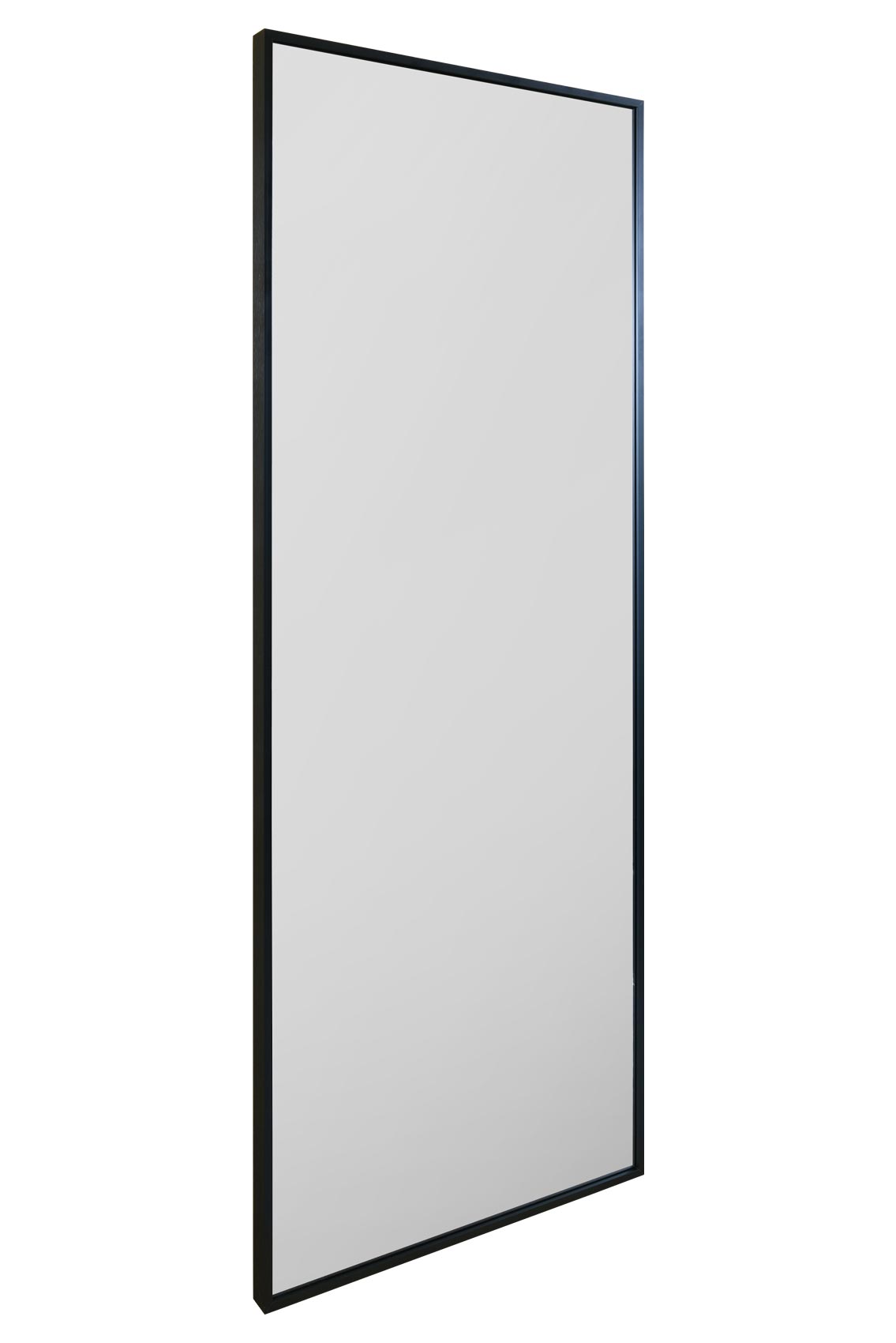 The Artus - Sleek Black Aluminium Framed Wall Mirror 4ft11 x 2ft (150CM x 60CM)-3