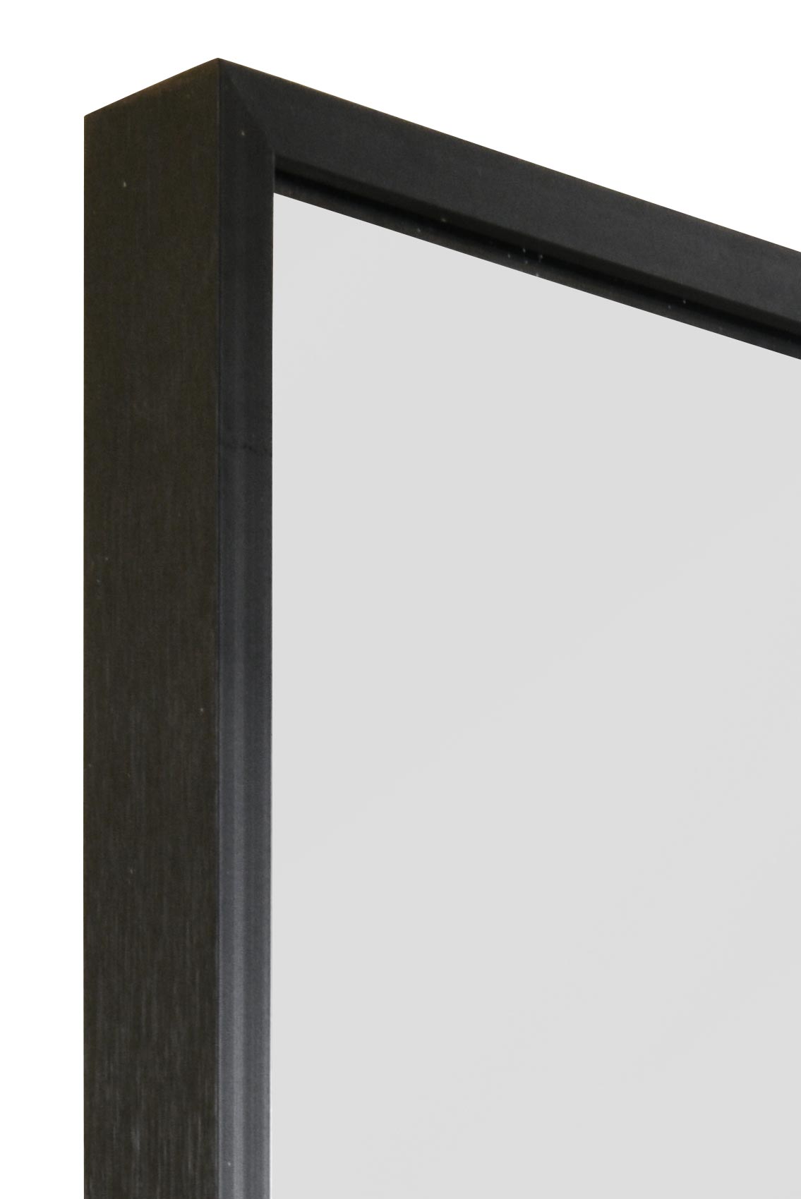 The Artus - Sleek Black Aluminium Framed Wall Mirror 4ft11 x 2ft (150CM x 60CM)-4