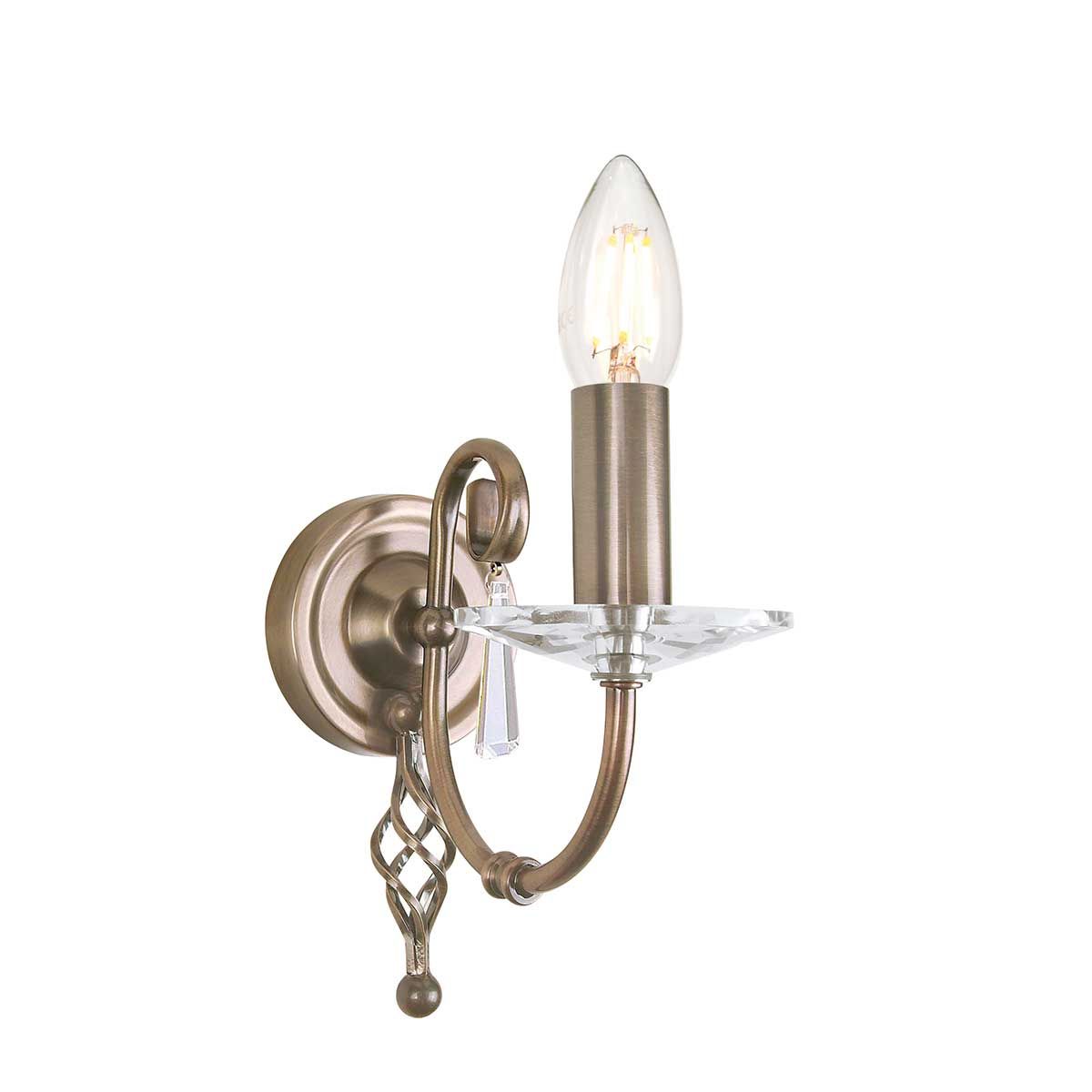 Aegean Light Wall Light in Aged Brass