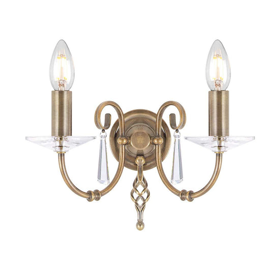 Aegean Light Wall Light in Aged Brass