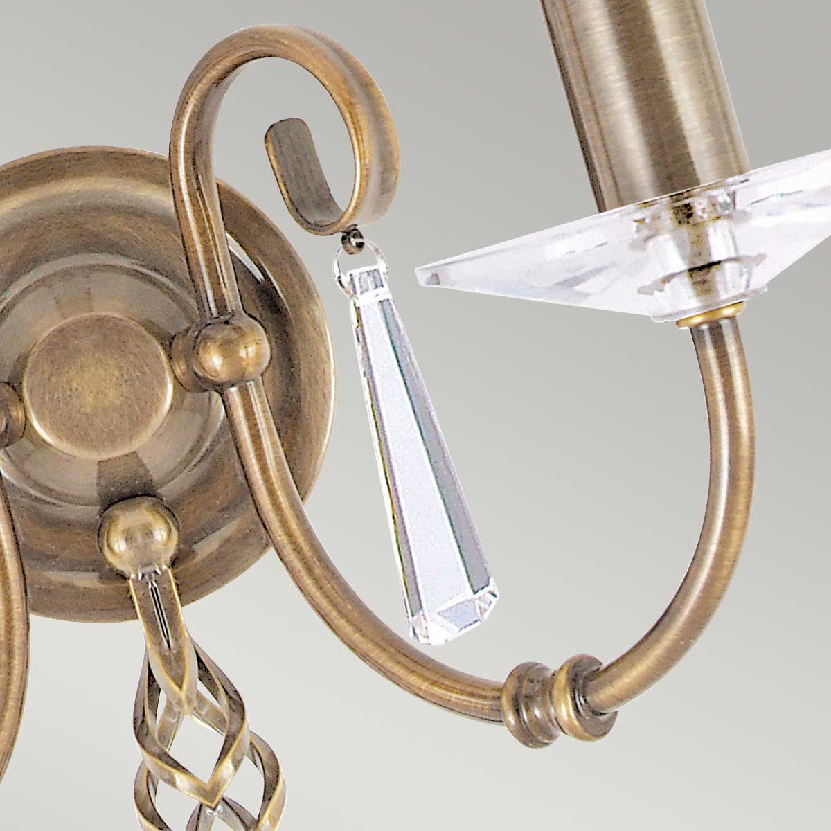 Aegean Light Wall Light in Aged Brass