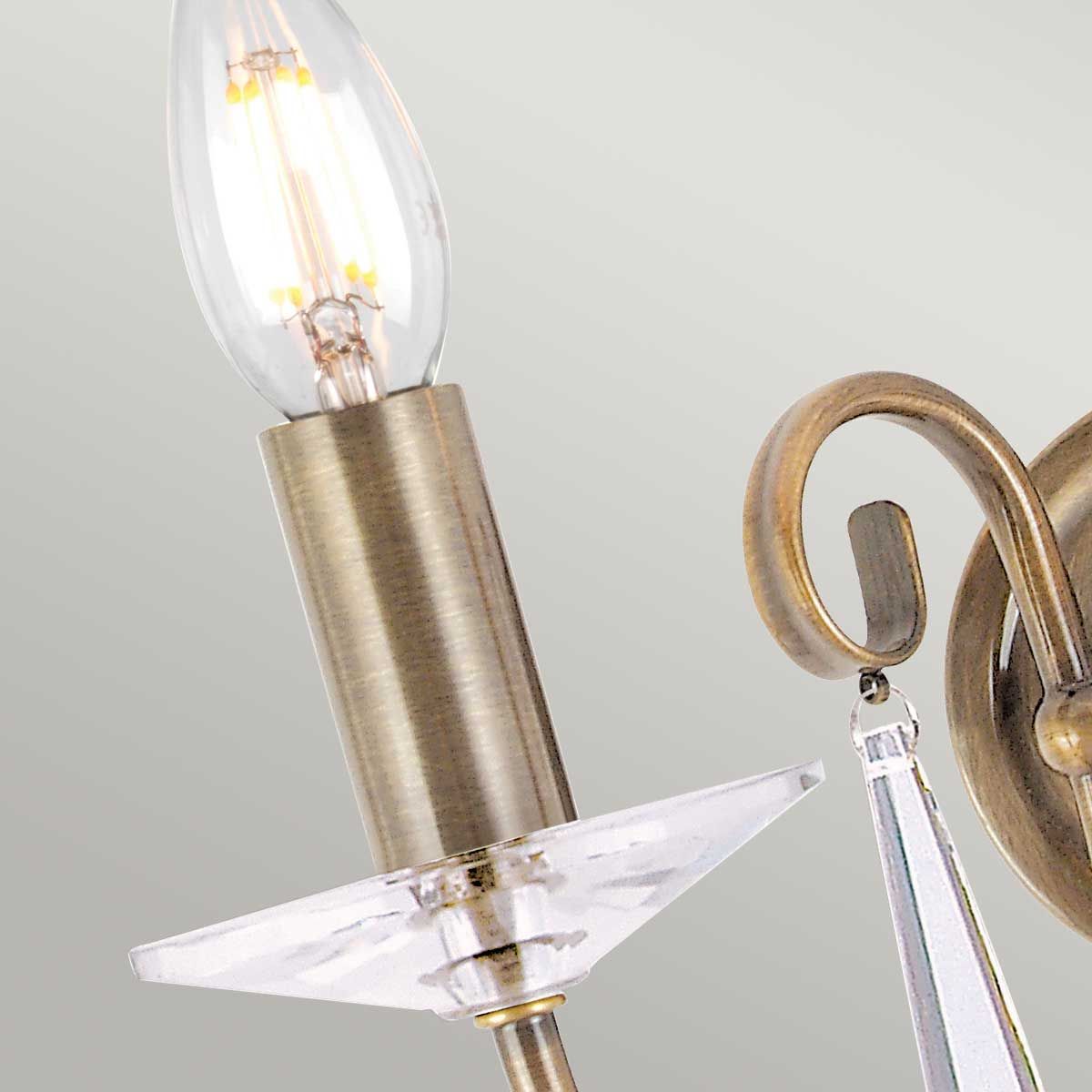 Aegean Light Wall Light in Aged Brass