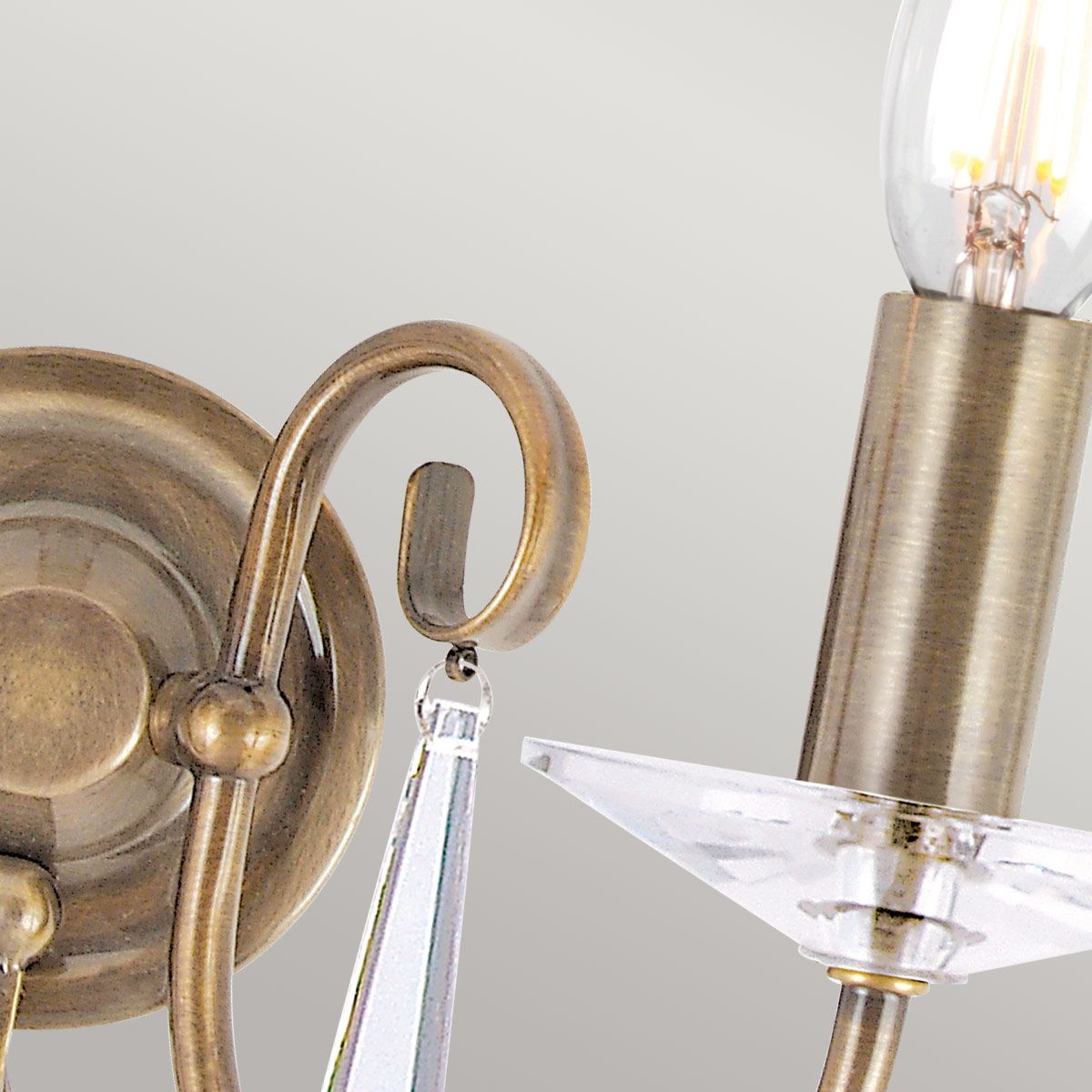 Aegean Light Wall Light in Aged Brass