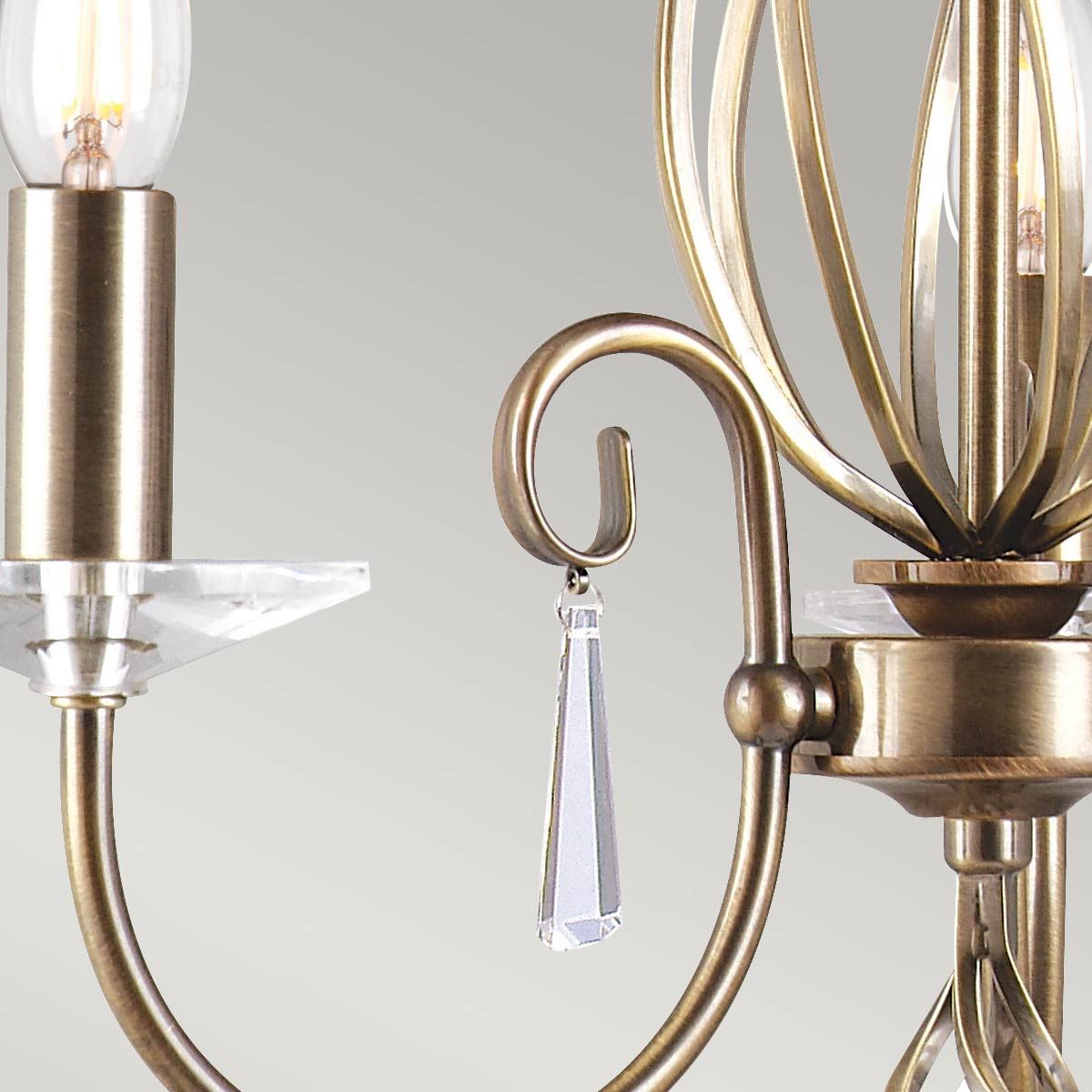 Aegean Light Chandelier in Aged Brass