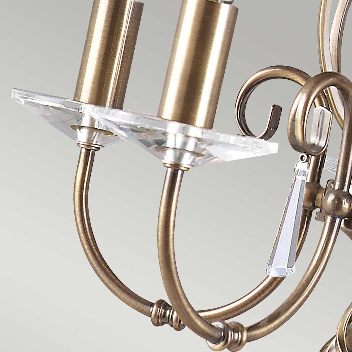 Aegean Light Chandelier in Aged Brass