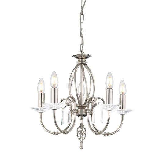 Aegean Light Chandelier in Polished Nickel