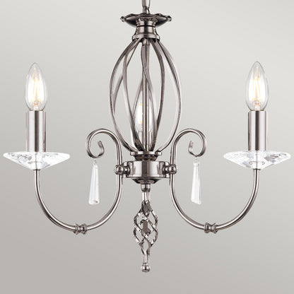 Aegean Light Chandelier in Polished Nickel