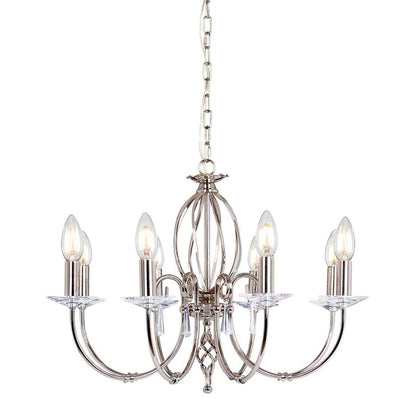Aegean Light Chandelier in Polished Nickel