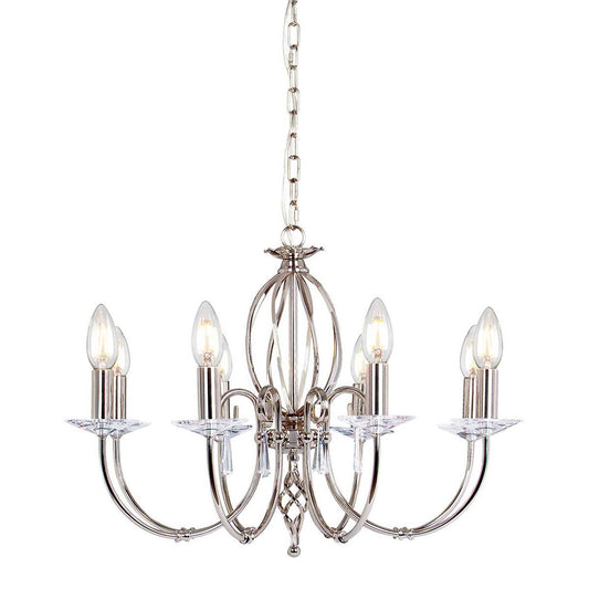 Aegean Light Chandelier in Polished Nickel