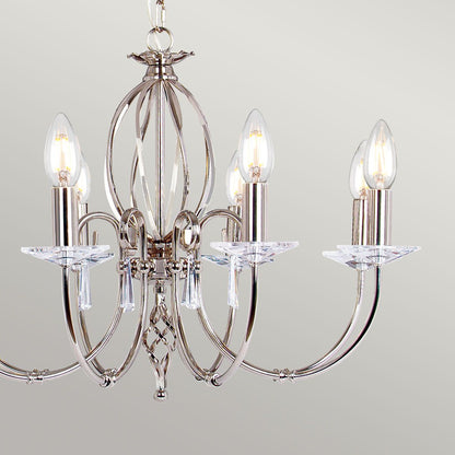 Aegean Light Chandelier in Polished Nickel