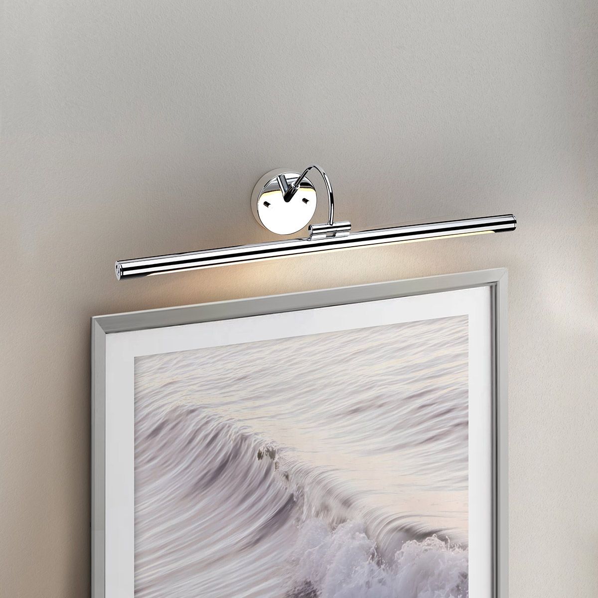 Alton Light Large LED Picture Light in Polished Chrome